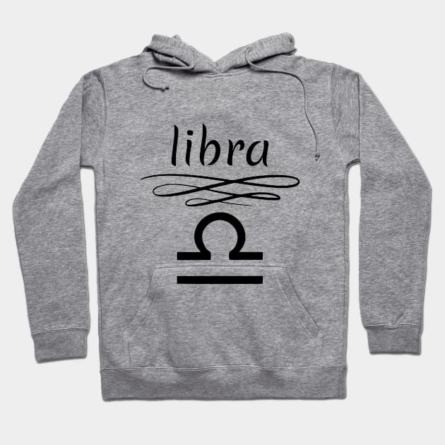 Libra zodiac sign Hoodie by Iskapa